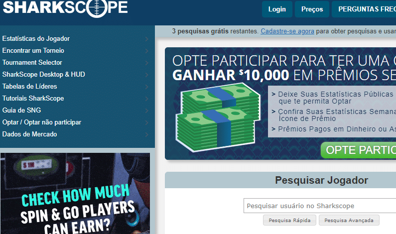 Sharkscope: O melhor jeito de acompanhar as suas métricas no poker
