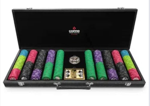 copag maleta de poker com fichas clay